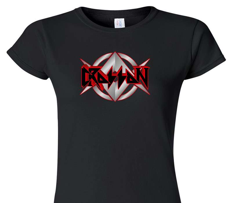 Custom Womens Soft Style 100% Cotton Black T-Shirt