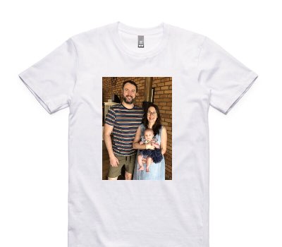 Custom AS Colour 100% Cotton White T-Shirt