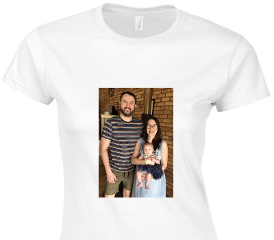 Custom Womens Soft Style 100% Cotton White T-Shirt