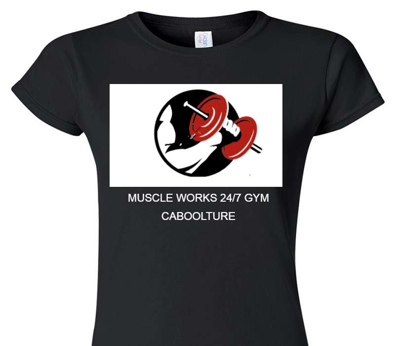 Custom Womens Soft Style 100% Cotton Black T-Shirt