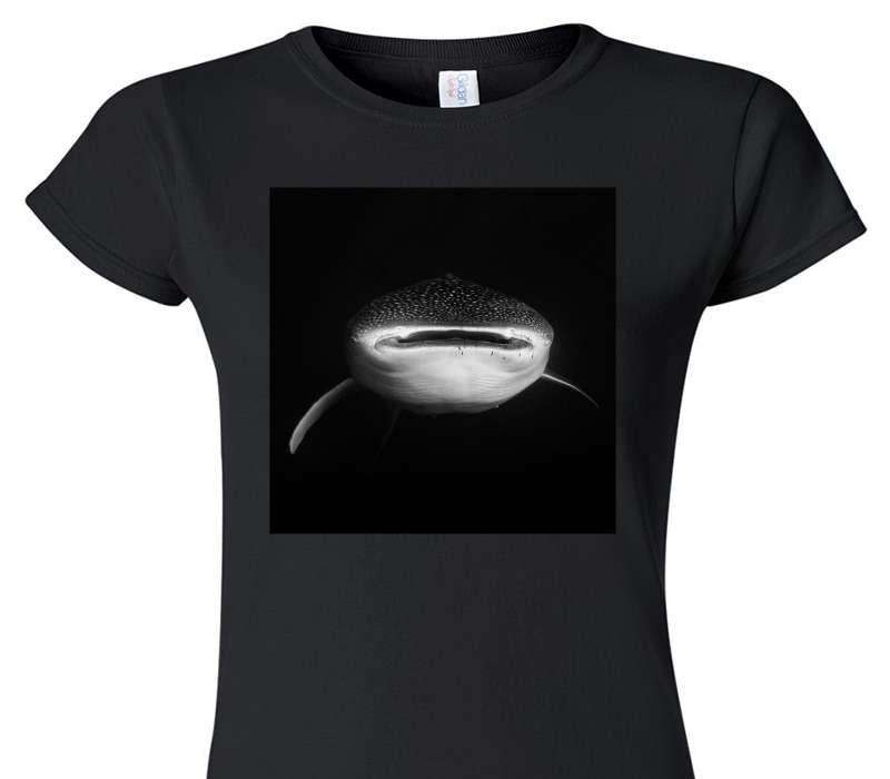 Custom Womens Soft Style 100% Cotton Black T-Shirt