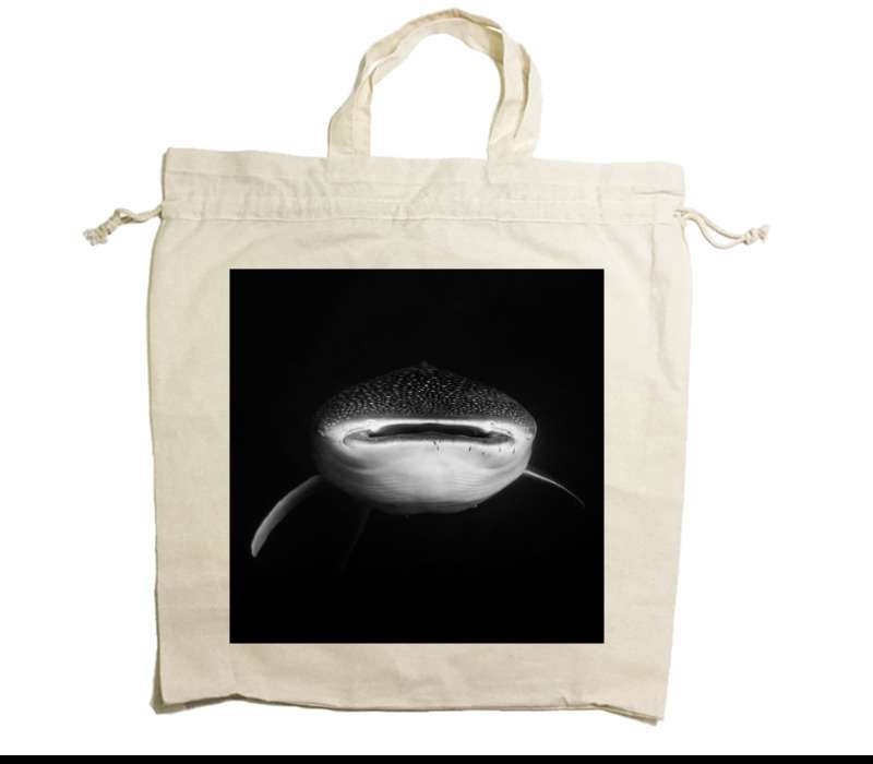 Custom Drawstring Tote Bag Cotton Calico