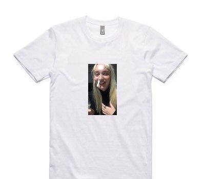 Custom AS Colour 100% Cotton White T-Shirt