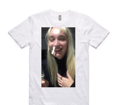 Custom AS Colour 100% Cotton White T-Shirt
