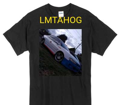 Custom Gildan 100% Cotton Black T-Shirt