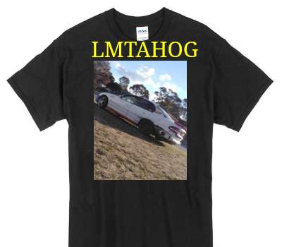 Custom Gildan 100% Cotton Black T-Shirt
