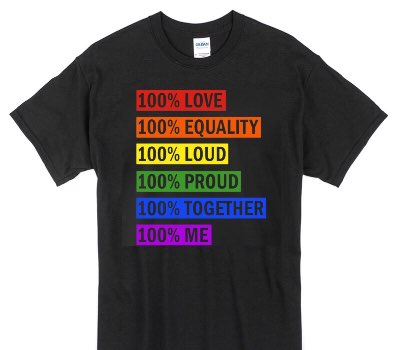 Custom Gildan 100% Cotton Black T-Shirt