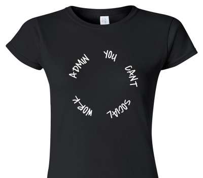 Custom Womens Soft Style 100% Cotton Black T-Shirt