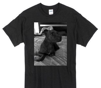 Custom Gildan 100% Cotton Black T-Shirt