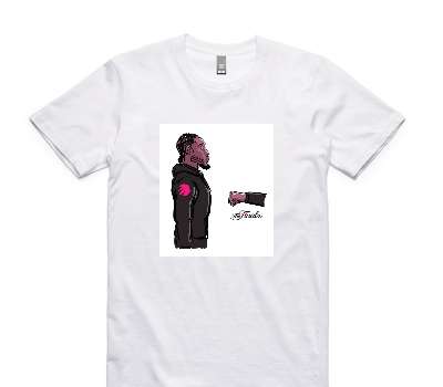 Custom AS Colour 100% Cotton White T-Shirt