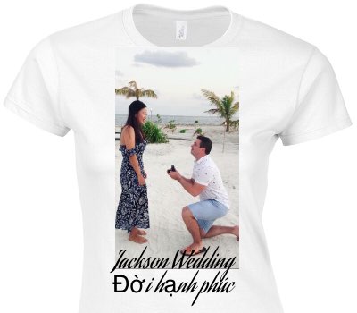 Custom Womens Soft Style 100% Cotton White T-Shirt