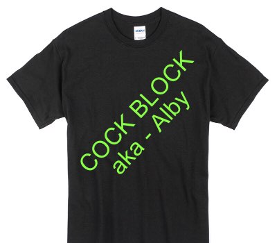 Custom Gildan 100% Cotton Black T-Shirt