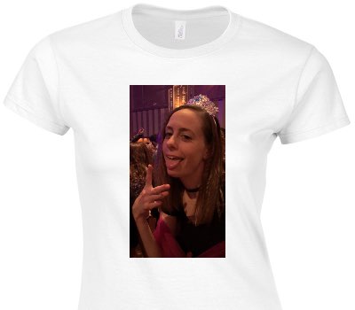 Custom Womens Soft Style 100% Cotton White T-Shirt