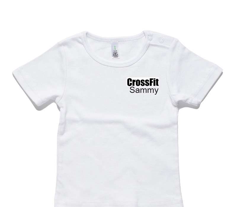 Custom AS Colour White Baby T-Shirt