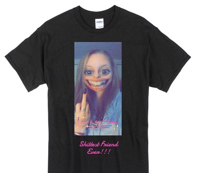 Custom Gildan 100% Cotton Black T-Shirt
