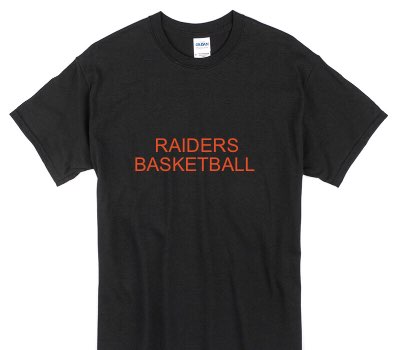 Custom Gildan 100% Cotton Black T-Shirt