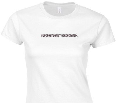 Custom Womens Soft Style 100% Cotton White T-Shirt