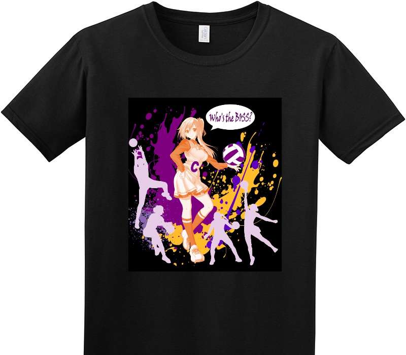 Custom Adult Soft Style 100% Cotton Black T-Shirt