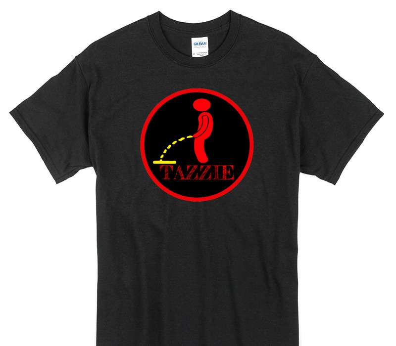 Custom Gildan 100% Cotton Black T-Shirt