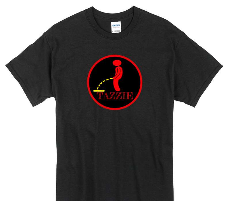 Custom Gildan 100% Cotton Black T-Shirt