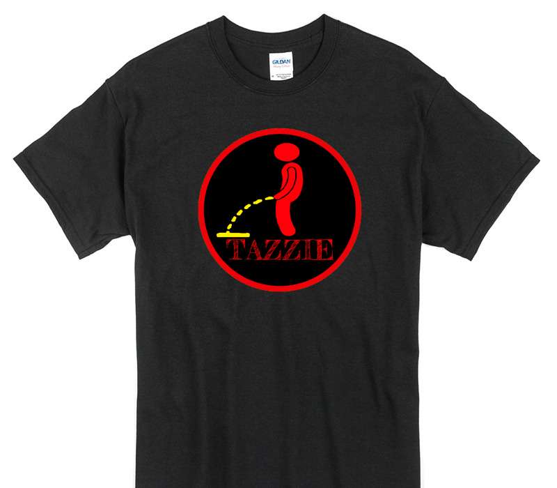 Custom Gildan 100% Cotton Black T-Shirt