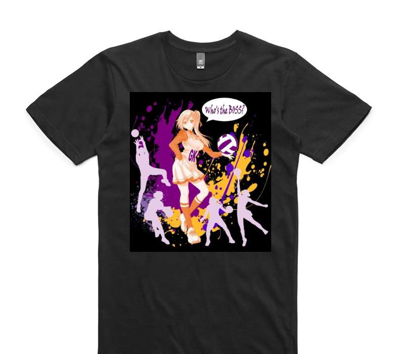Custom AS Colour 100% Cotton Black T-Shirt