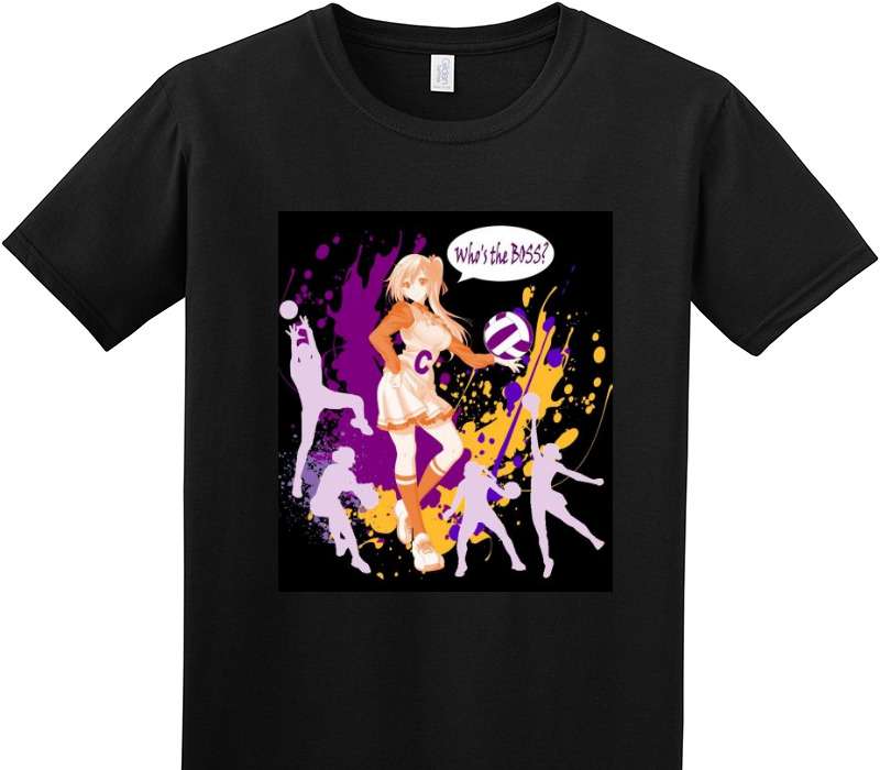 Custom Adult Soft Style 100% Cotton Black T-Shirt