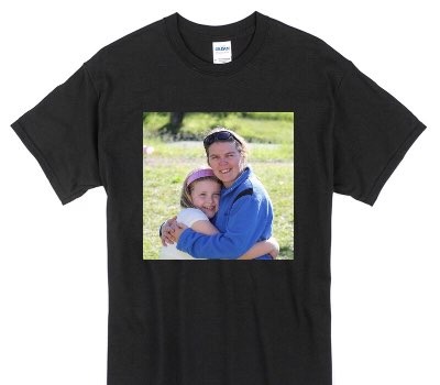 Custom Gildan 100% Cotton Black T-Shirt