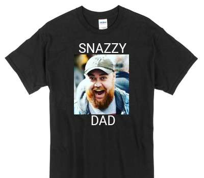 Custom Gildan 100% Cotton Black T-Shirt