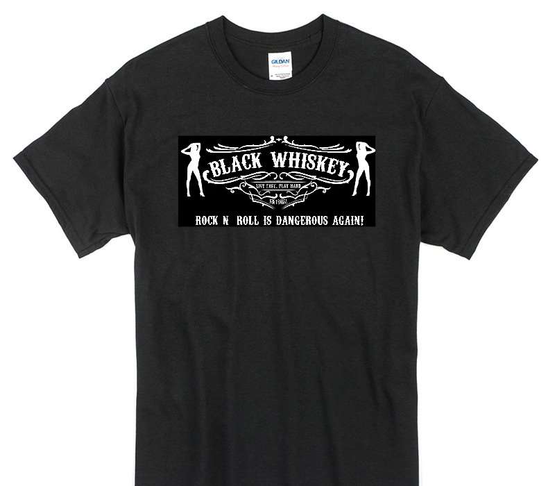 Custom Gildan 100% Cotton Black T-Shirt