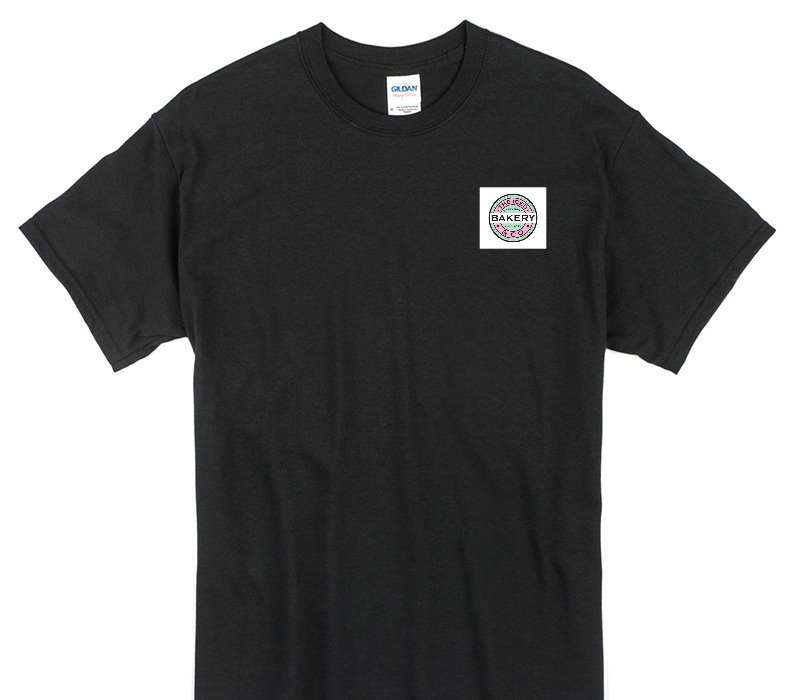 Custom Gildan 100% Cotton Black T-Shirt