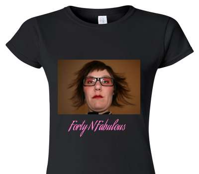 Custom Womens Soft Style 100% Cotton Black T-Shirt