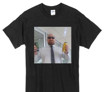 Custom Gildan 100% Cotton Black T-Shirt