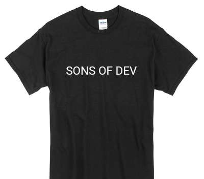 Custom Gildan 100% Cotton Black T-Shirt