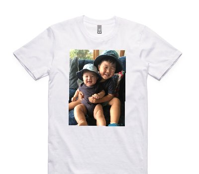 Custom AS Colour 100% Cotton White T-Shirt