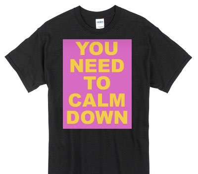 Custom Gildan 100% Cotton Black T-Shirt