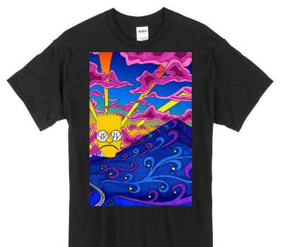 Custom Gildan 100% Cotton Black T-Shirt