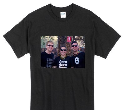 Custom Gildan 100% Cotton Black T-Shirt