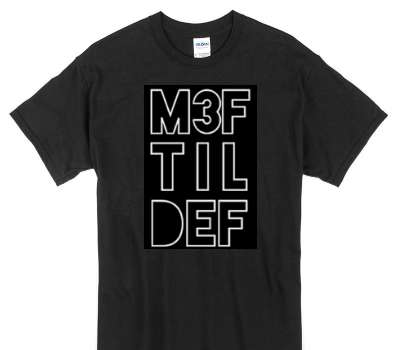 Custom Gildan 100% Cotton Black T-Shirt