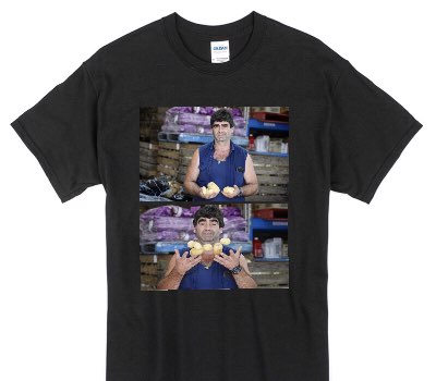 Custom Gildan 100% Cotton Black T-Shirt