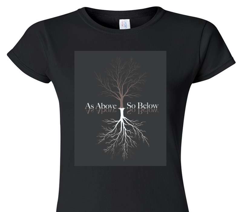 Custom Womens Soft Style 100% Cotton Black T-Shirt