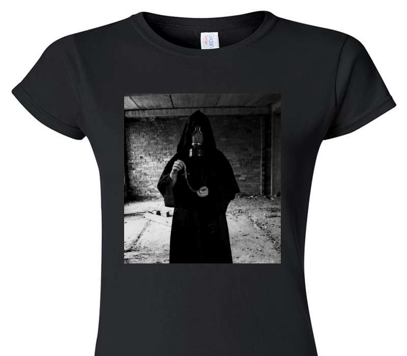 Custom Womens Soft Style 100% Cotton Black T-Shirt