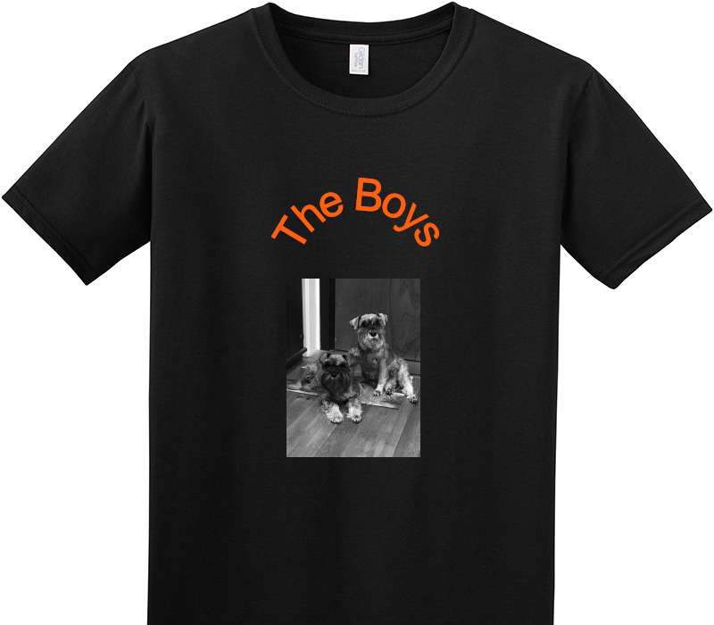 Custom Adult Soft Style 100% Cotton Black T-Shirt