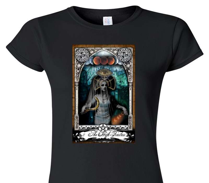 Custom Womens Soft Style 100% Cotton Black T-Shirt