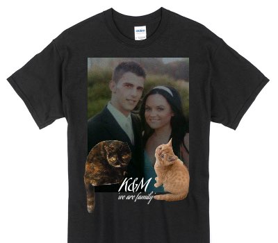 Custom Gildan 100% Cotton Black T-Shirt