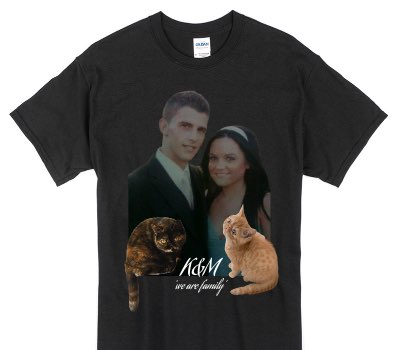 Custom Gildan 100% Cotton Black T-Shirt