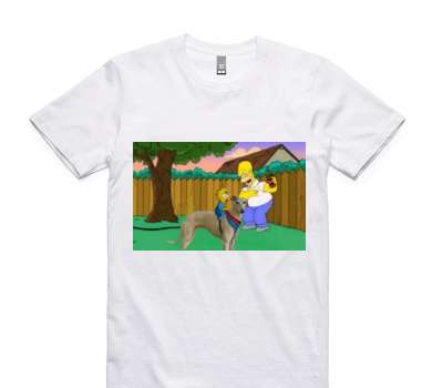 Custom AS Colour 100% Cotton White T-Shirt