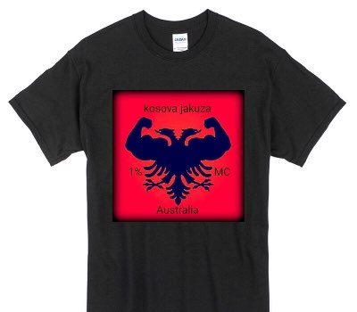 Custom Gildan 100% Cotton Black T-Shirt