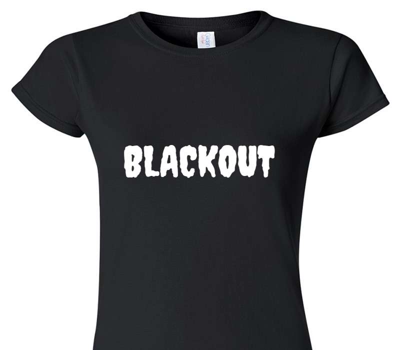 Custom Womens Soft Style 100% Cotton Black T-Shirt