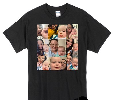 Custom Gildan 100% Cotton Black T-Shirt